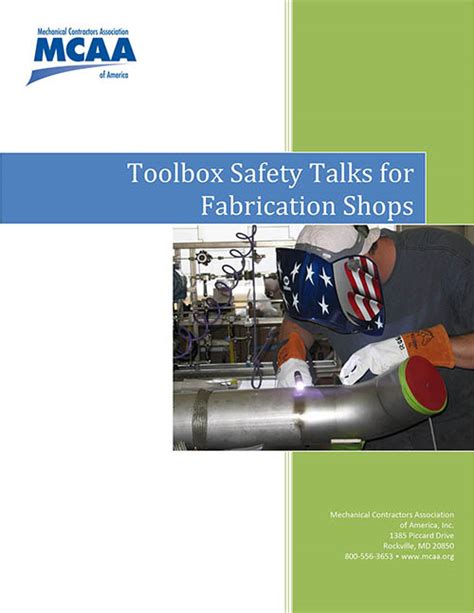 steel fabrication tool box talks|fabrication shop safety talks.